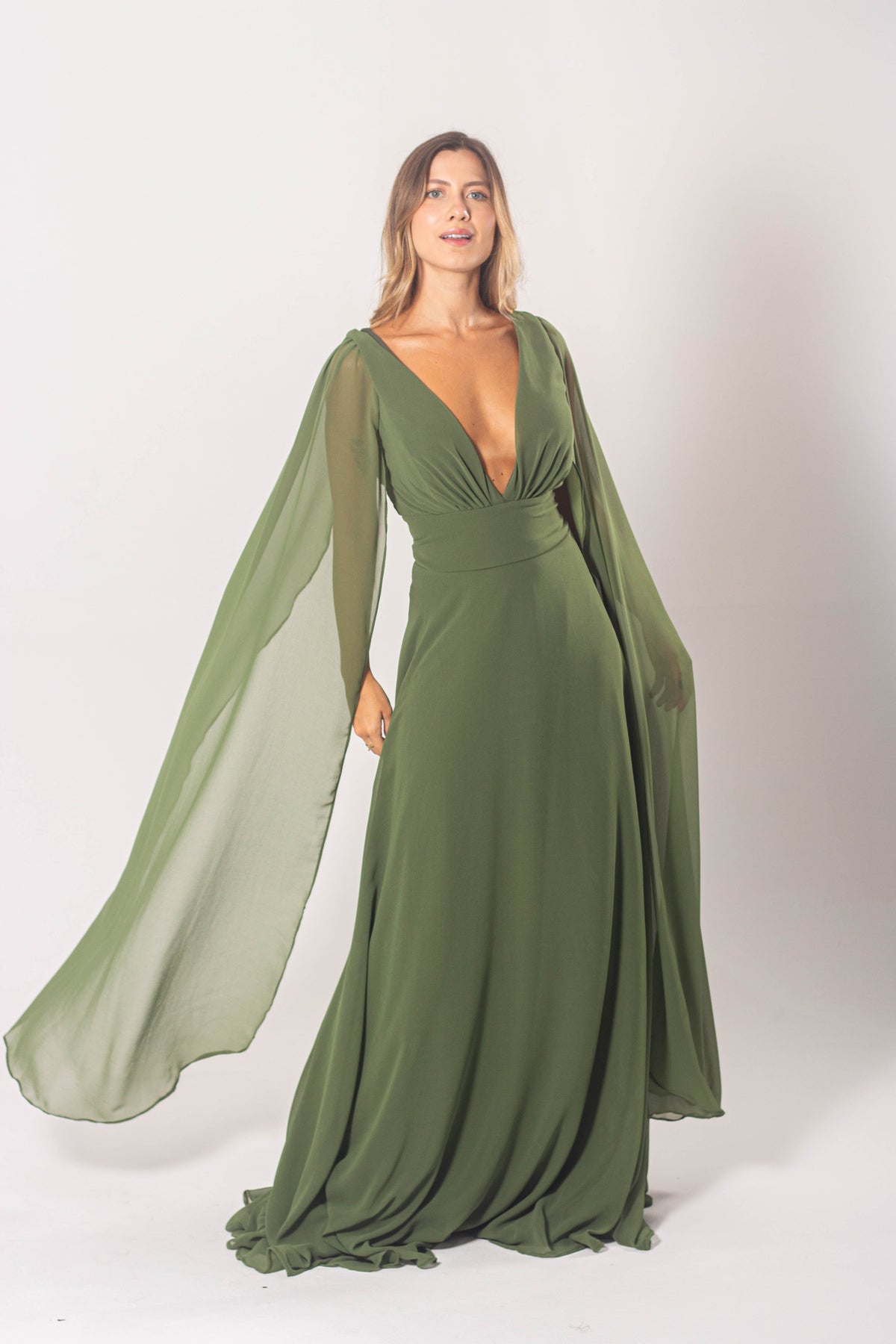VESTIDO ZAMORA - Verde Oliva