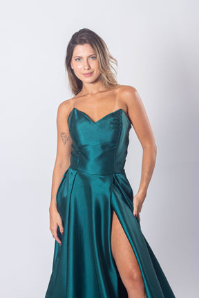 VESTIDO LINARES - Verde Esmeralda