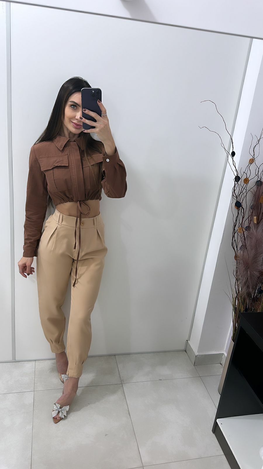 Cropped Linho Carol