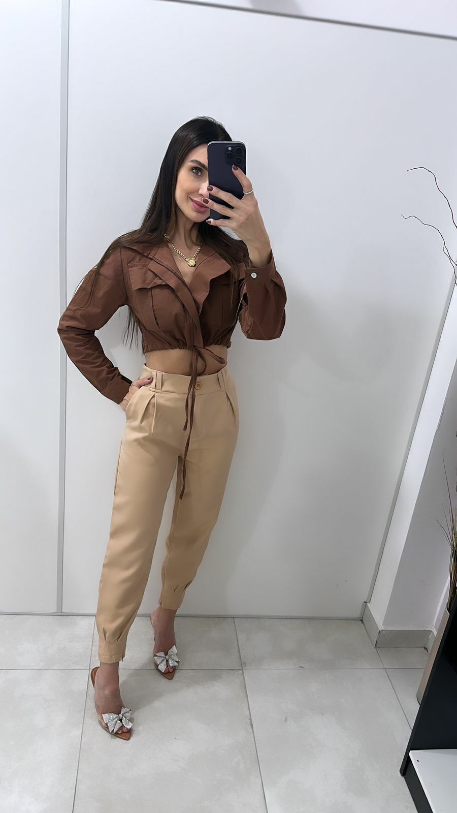 Cropped Linho Carol