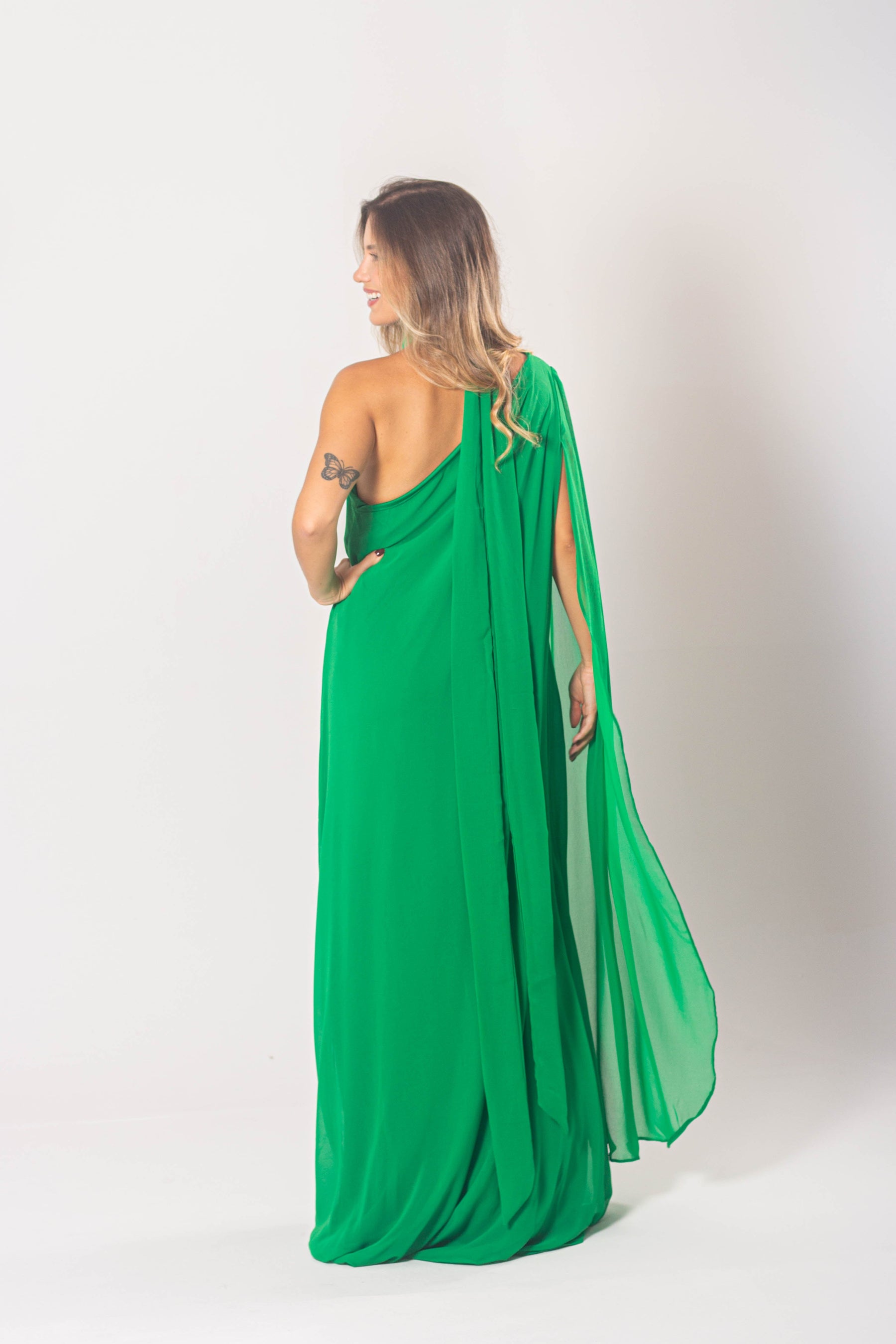 VESTIDO ALMERÍA - Verde Bandeira
