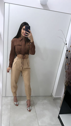 Cropped Linho Carol
