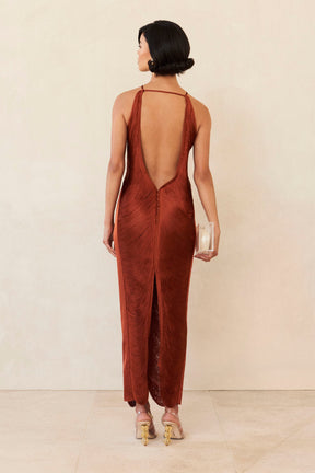 Vestido ⁠Perrot Longo Com Franjas