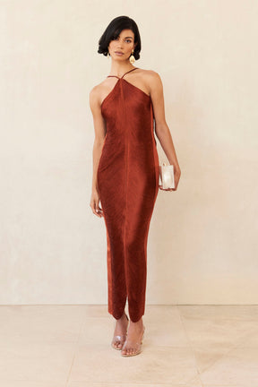 Vestido ⁠Perrot Longo Com Franjas