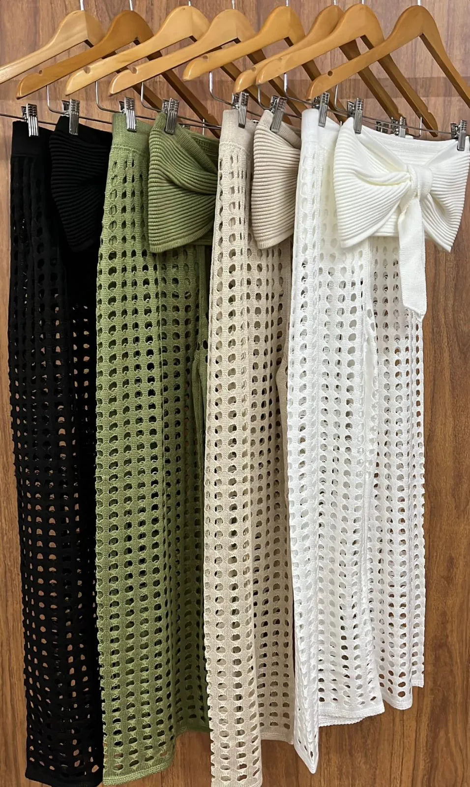 Conjuto Bianca Calça Rendada em Tricot