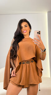 Conjunto 3 Peças Pérola - Marrom
