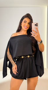 Conjunto 3 Peças Pérola - Preto