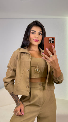 Conjunto 3 Peças Samara - Marrom