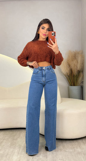 Blusa Tricot Stefany - Terra Cota