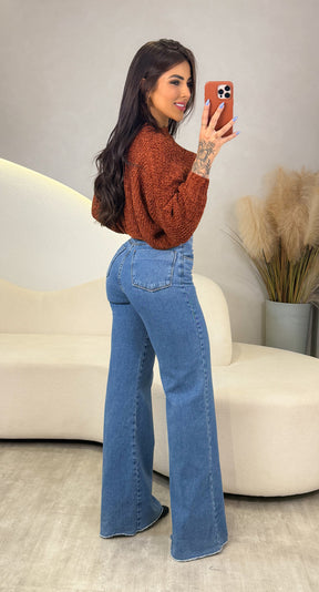 Blusa Tricot Stefany - Terra Cota