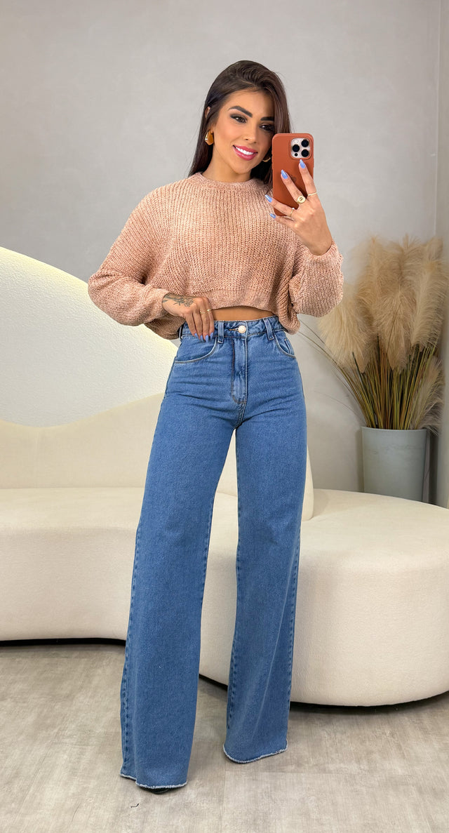 Blusa Tricot Stefany - Rosê